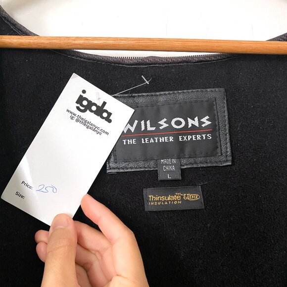 Vintage Black Leather Utility Jacket – Oversized Fit (Men’s L / Unisex) - Picture 10 of 12